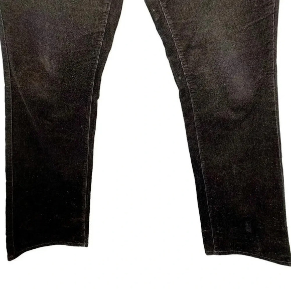 White House Black Market Sleek Bootcut Corduroy Pants Stretchy Size 10R Black - Picture 5 of 16